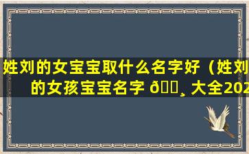 姓刘的女宝宝取什么名字好（姓刘的女孩宝宝名字 🌸 大全2021）